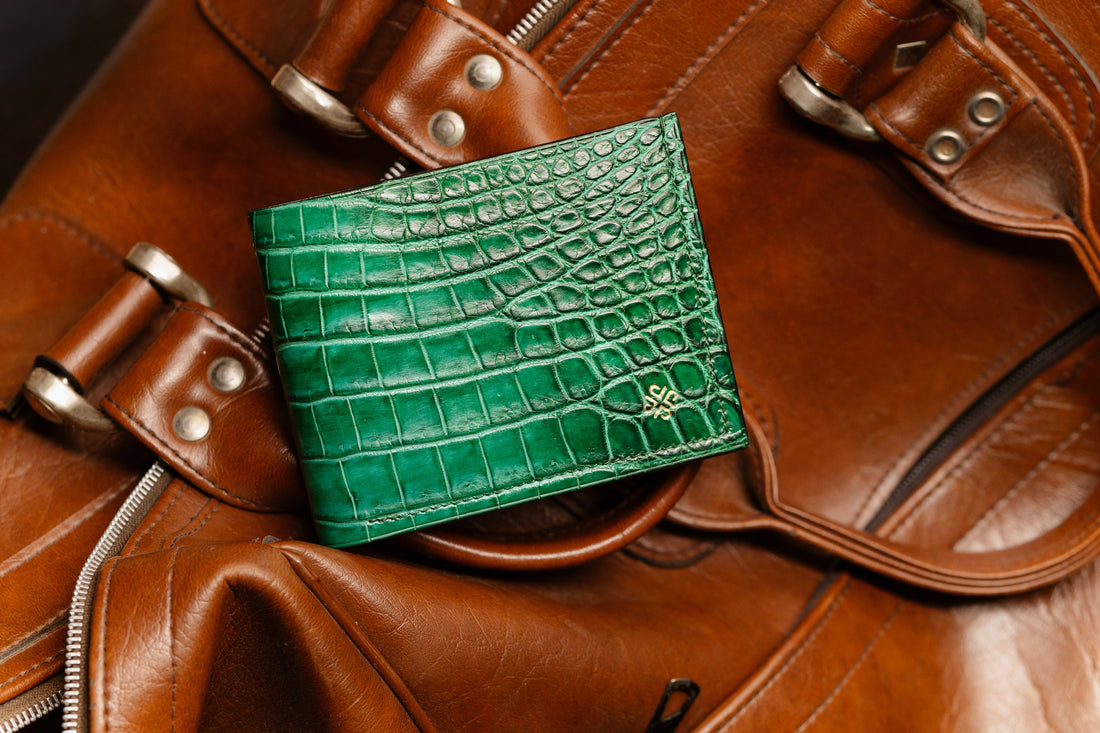 Emerald Monarch Nile Crocodile wallet - sovereign in its existence