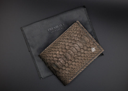 Noir Serpent Python Bifold Wallet - a testament to personal luxury