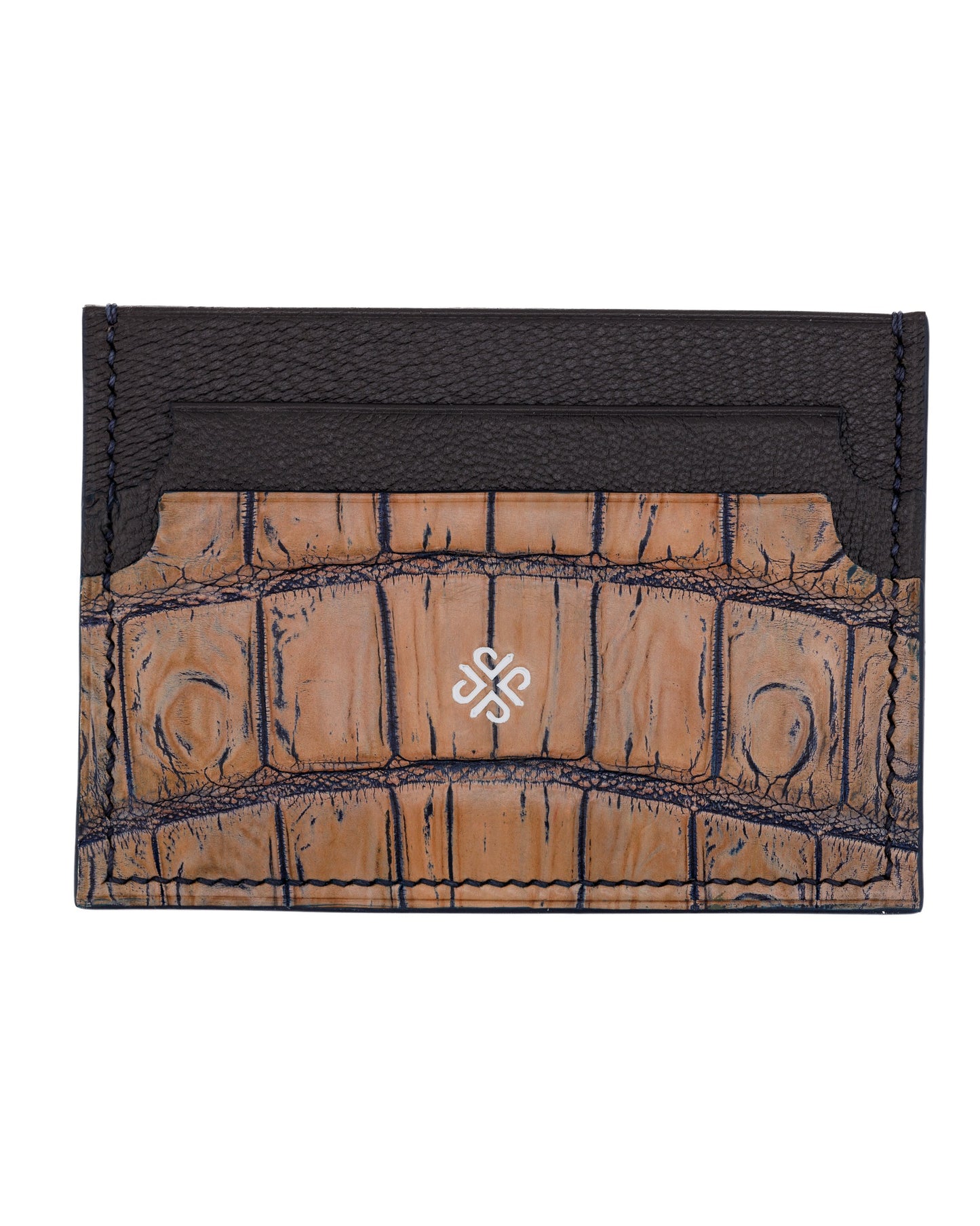 Cardholder - Ebony Nile Crocodile