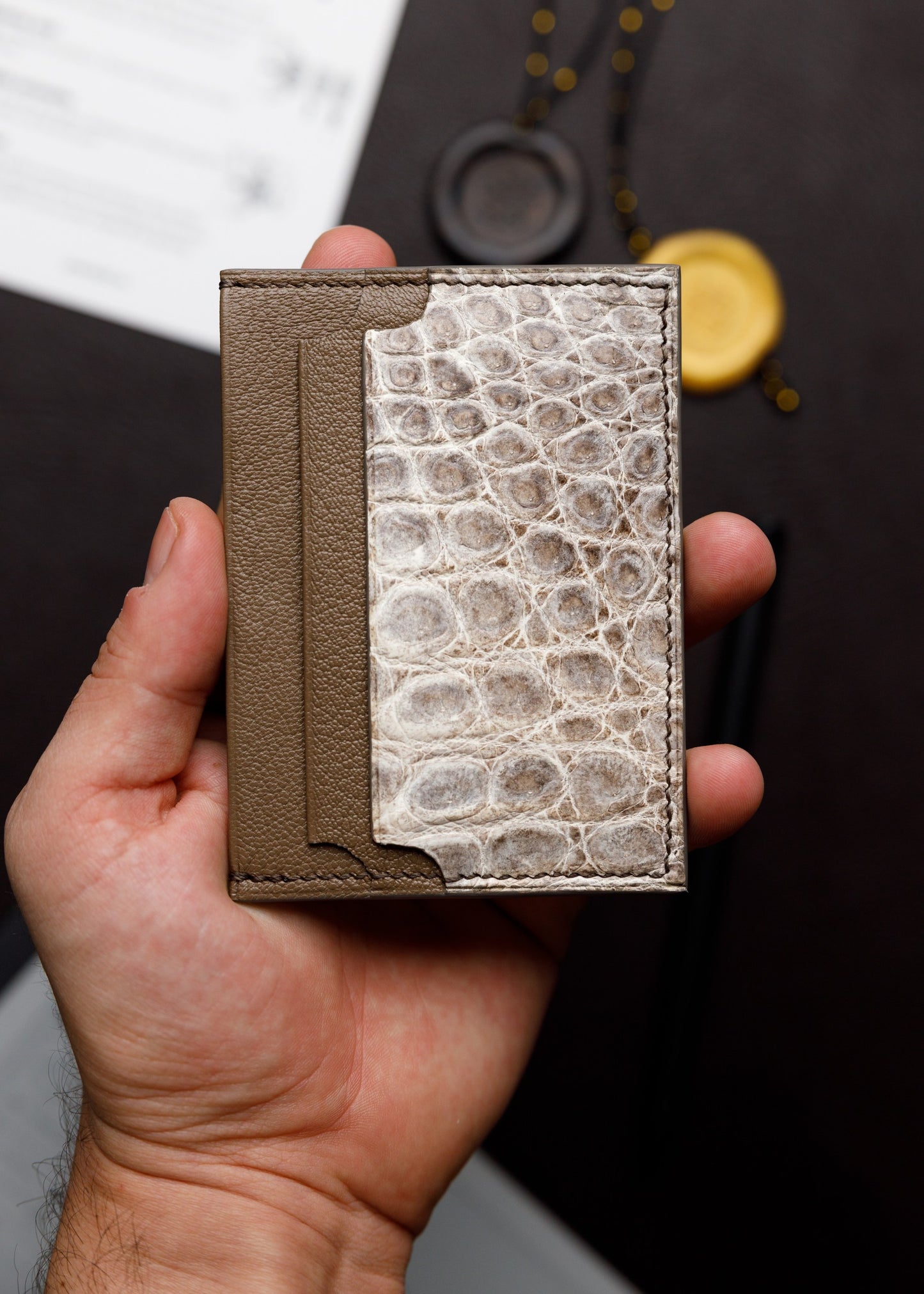 Cardholder - Himalaya Nile Crocodile