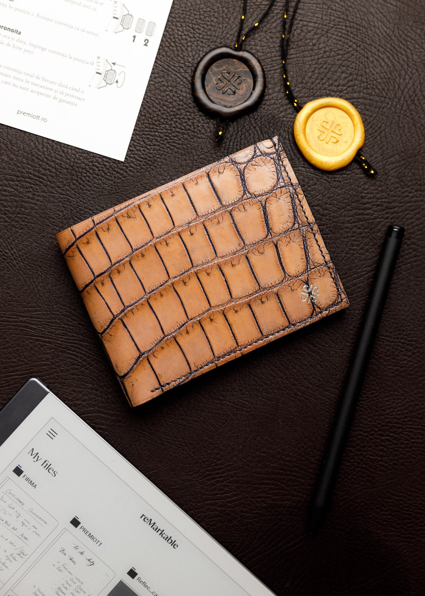 Bifold Wallet - Ebony Nile Crocodile