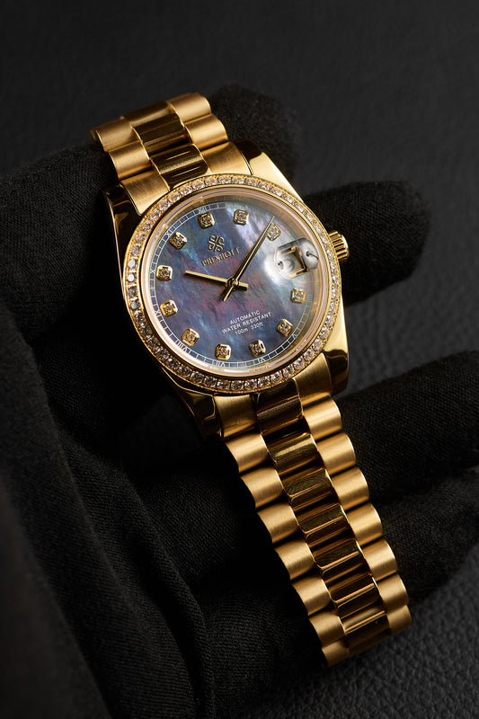 The "Lady Just" - Gold Pearl Multicolor